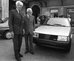 Gianni Agnelli,  Sandro Pertini and the new Fiat &ldquo;Regata&rdquo;