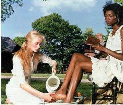 whitedomesticslaveforblacks: Yes. Perfect and proper behavior by a white thing washing the Almighty feet of her Black Owner. Yes. Whites must kneel before the beauty and power of the Black Woman Kik is dpa22. I am a white male in Northern California .