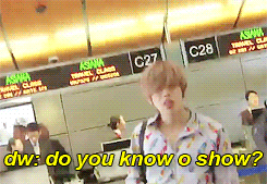  Dongwoo asking fans if they’ve seen ‘O’ by Cirque de Soleil at The Bellagio in Vegas 