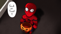 kirschade:  HAPPY HALLOWEEN FROM VENOM AND SPIDEY GO OUT THERE AND GET LOTS OF CHOCOLATE 🍫🍫🍫 bonus: 