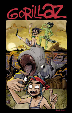 cat-erpillar:  cat-erpillar:  My gorillaz t-shirt project   Now you can buy it on t-shirt on my society6  : https://society6.com/product/gorillazz_print#1=45  That&rsquo;s so epic!