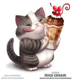 cryptid-creations:  Daily Paint 2004# Mice Cream Daily Book and Prints available at: http://ForgePublishing.com/shop  For full res WIPs, art, videos and more: https://www.patreon.com/piperdraws Twitter  •  Facebook  •  Instagram  •  DeviantART​