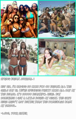 lsly4bbc:  white-sissy-converter:  For all the dads and boifriends out there, this is what white girls REALLY do on spring break.  This is just so great!