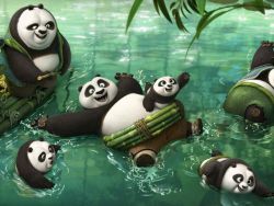 briannathestrange:  For two Kung Fu Panda animated movies, portly Po has believed all his bear kin were in panda heaven. That he was the lone survivor.But Kung Fu Panda 3 proves Po wrong. The new film (opening Jan. 29, 2016) is Panda-palooza.“There