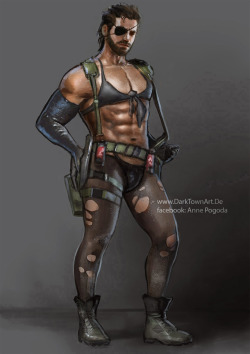 oneladygamer:  Metal Gear Solid V: Big Quiet Boss XD by ~ZombieSandwich on deviantART   I came. I can&rsquo;t stop caming. Make limbless zero sexy too.