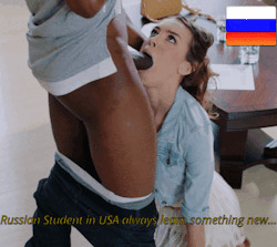 Russian bitch who loves black dicks