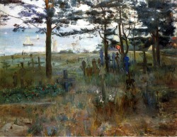 Lovis Corinth (Tapiau, Prussia 1858 - Zandvoort, Netherlands 1925); Fishermen&rsquo;s cemetery at Nidden, 1893 
