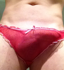 So there I am, thinking I&rsquo;m just going to take some shots of my new pretty pink frilly panties, next thing I know I&rsquo;ve stuck something big in my pussy and milk myself over the edge :) I&rsquo;ll sleep well tonight.