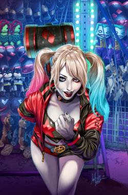 harleenfquinn:  DC Rebirth: Harley Quinn #1 AOD variantby WittA on deviantart