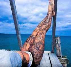 dreadfulrhyme:  I’m getting leg sleeves #tattoos #girlswithtats #tattedup