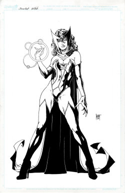 thehappysorceress:  Scarlet Witch by Ken Hunt
