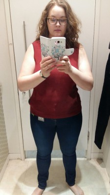 pirateboots:  Had a little moment in the changing room today!  This new outfit is a UK 16s top and bottom, a size I havenâ€™t fit into since before I left high school.  Feeling really pumped and canâ€™t wait to continue looking after myself better :)