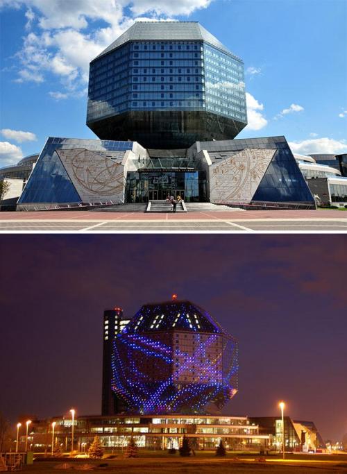 evilbuildingsblog:  The National Library Of Belarus, Minsk, Belarus