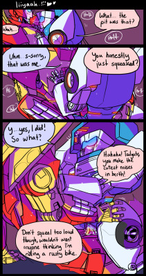 schandbringer:  Making fun of Tailgate = violent fragging. Oh, porn world…Commission for Covelline who asked for Rodimus and Tailgate getting it on and being assholes. Thank you for commissioning me, this was fun to write, I have never done anything