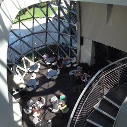 #cafe #fave #dali #museum #art #people #light #stpete #stairs #florida  (at Café Gala at the Dali Museum)
