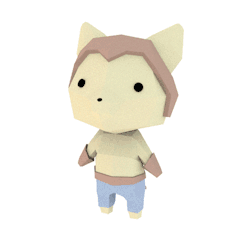 yetanotherfobfan: Thank you megaceros for this smol precious boi (Ratchet)! Check their blog for more cool low-poly 3D art. http://megaceros.tumblr.com/ 