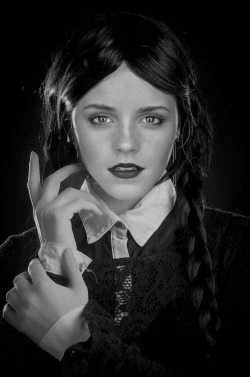 kilroysfakes:  Emma Watson as naughty Wednesday Addams