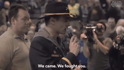 doyoumisterjones: primarch-vakarian:  blackness-by-your-side:  Veterans Ask Native Elders For Forgiveness At Standing Rock. I never thought I would see this day when a white man apologizes for the tyranny and oppression of Native American population.