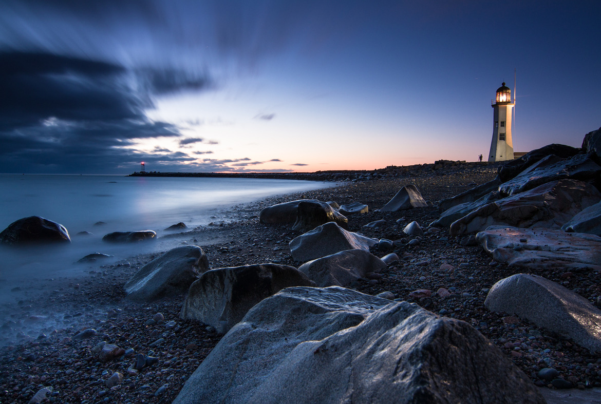 Scituate Light by Ed King