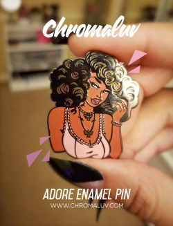   ✦NEW✦ My very first enamel pin!! There’s glitter detail in the lips and bracelet 