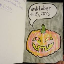 Inktober #15. Pumpkin cause GF suggested because tis the season. #pumpkin #inktober #art #drawing #ink #artistsoninstagram #artistsontumblr #pentelbrushpen