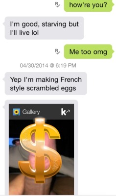 squirtlesquidsquad:  this is a legitimate message I got back in april and it’s the best thing that’s ever happened&ldquo;Lol yeah it was an accident the egg picture was right next to that dick pic and I didn’t realized I clicked it until I already