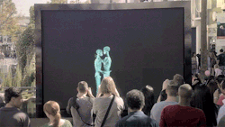 lgbtteenrelatables:  huffingtonpost:  Giant X-Ray Screen Erases Gender, Age, Race To Prove ‘We Are All Human’There are few images more evocative of the human body than a skeleton. But it’s easy to disassociate this image with actual people. In the