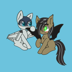 youobviouslyloveoctavia:  wicked-thornes:  Scram requested a colt Wicked. Even though I think Scrampone was built as an adult, colt Scram is super cute and nibbles on things he likes. Also decided to try out new colors and ears and shading.  Super-cute!