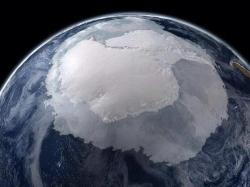Very rare view of Antarctica from space. 