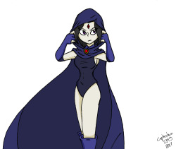 I’ve noticed Raven from Teen Titans is pretty popular on Tumblr, so I decided to draw her myself. Raven was always my favourite Teen Titans character, and even though I’m really not a fan of Teen Titans Go, I still think she’s the best character.