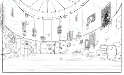 From BG designer Clark Snyder:  I also got to work on another really fun episode of Steven Universe “Keep Beach City Weird” where I lucked out &amp; was assigned the crazy fun location of Ronaldo’s office in that lighthouse that overlooks Beach