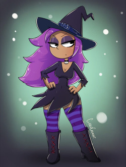 cubedcoconut:Enid is so cool- she’s a ninja AND a witch Happy Halloween!