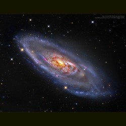 M106 A Spiral Galaxy with a Strange Center #nasa #apod #esa #naoj #m106 #ngc4258 #seyfert #spiral #galaxy #blackhole #universe #space #science #astronomy
