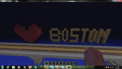 Our Minecraft server loves Boston. We&rsquo;re all thinking of you&lt;3 (Please don&rsquo;t change the source or advertise the server out of respect)
