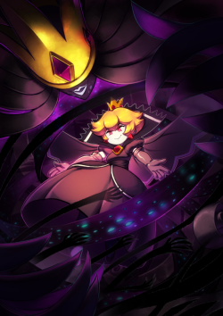 koidrake:Been a while since I did a full drawing! Been working on some 3D models on the side besides the usual work, but I took my time tonight to finish a drawing of the Shadow Queen from Paper Mario I had sitting on my wips folder