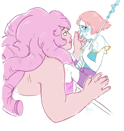 royalpeony:  rose comforting lil’ pearl though?!!?!?!?