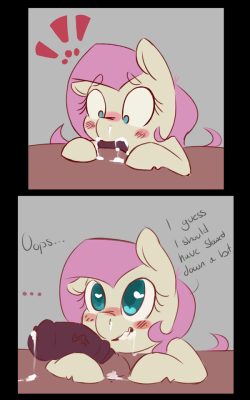 fearingfun:  elijah-draws:  I was hesitant to call this a comic, but then I thought to myself “You know, family circus is a comic, and this is twice as long as that shit.”  A short comic of fluttershy sucking a dick.   Reblogging for the quote.  &lt;