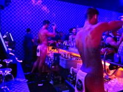 wehonights:naked bartenders. Hot naked tall muscular bartenders. 