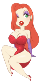 Result of my chibi style practice stream.Don’t you want a cute lil jessica rabbit on your blog?