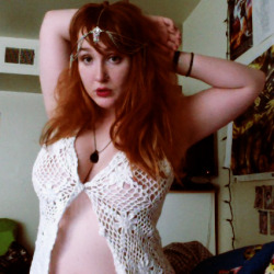 the-blood-hound:  redheadedbondage:  It’s a Topless Tuesday and I’m still a freakin’ snow princess. It’s been a nice little day off. Guest tits provided by my friend, Alice! &lt;3 Buy me things pls. &lt;3 -Kit  I’m seriously dating a babe. Mmf.