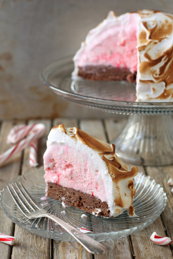 foodopia:  brownie and candy cane ice cream baked alaska: recipe here