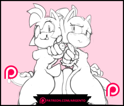 edgeargento:  Amy and Blaze Futa Sketches12 sketches of Amy and Blaze havin fun with eachother. Set includes big balled futa, a few light bondage and ballbusting, a donut butthole, and of course lots of cum.You can get early access to my work-in-progress