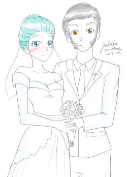 30minchallenge:  Awww, how sweet. Nothing like a wedding photo. Especially not one with rad sideburns.  Mmmmm, mutton chops
