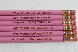 xoxo-whitney:  my blair waldorf pencils lol they are from etsy if anyone was wondering! 
