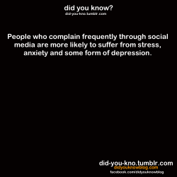 did-you-kno:  Source  This is me and this is accurate! lol but I do vent to real physical people too haha thanks friends