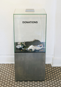 irakalan:  DONATION BOX  Danish artist duo Elmgreen &amp; Dragset  