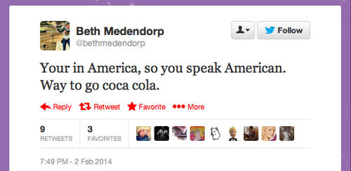 Coke Superbowl ad pisses off racists and xenophobes: 'We speak American!' Tumblr_inline_n0eeajghAI1qawfnh