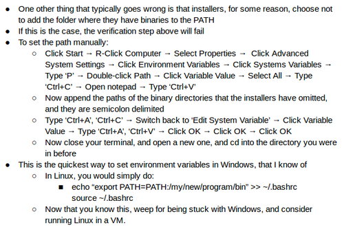 Now that you know this, weep for being stuck with Windows, and consider running Linux in a VM