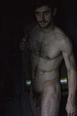 raunchster:  Robert. After firefighting. 27yo. London, UK. By Bareasyoudare. -&gt; more posts of Robert. 