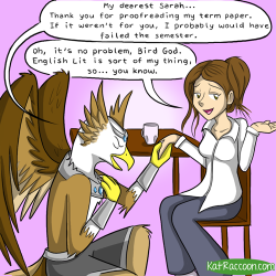 venatus:  katswenski:  Remember to catch The Adventures of Bird God and Sarah the English Lit Tutor Wednesday nights at 8/7 Central.  I don’t think I’ll ever get tired of these eleborate comics to explain slightly weird gifs.they’re always gold